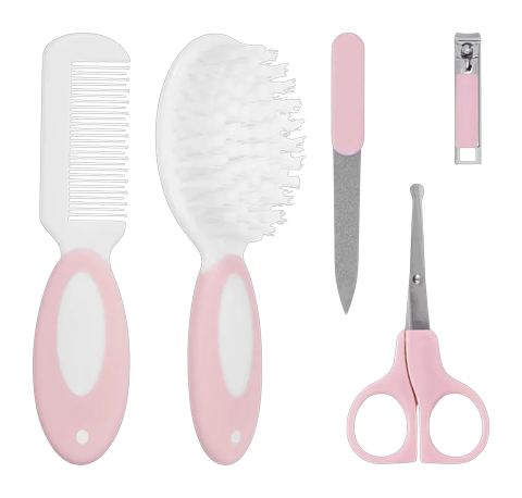 Kit Cuidados Bebê Buba Rosa +0 Meses