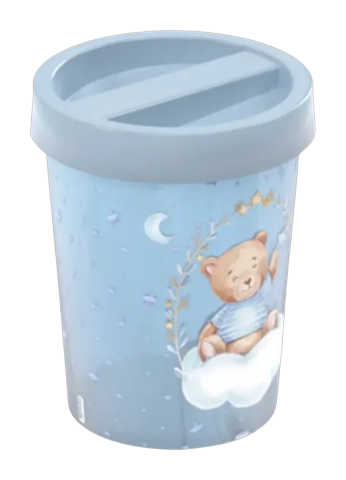 Lixeira Plástico Plasútil Urso Azul 5,5L