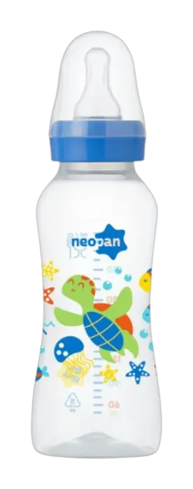Mamadeira Neopan Ortodôntica Azul 6+ Meses 250ml