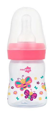 Mamadeira Neopan Ortodôntica Rosa 0-6 Meses 70ml