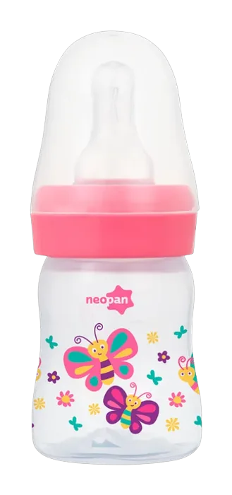 Mamadeira Neopan Ortodôntica Rosa 0-6 Meses 70ml