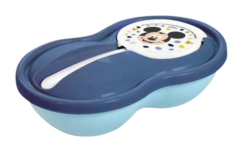 Pote Papinha com Colher Mickey Baby Plasútil 320ml