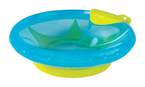 Prato Térmico com Ventosa Buba Azul 220ml