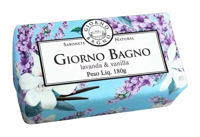 Sabonete Natural em Barra Giorno Bagno Lavanda e Vanilla 180g