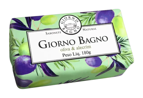 Sabonete Natural em Barra Giorno Bagno Oliva e Alecrim 180g