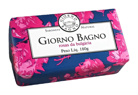 Sabonete Natural em Barra Giorno Bagno Rosas da Bulgária 180g