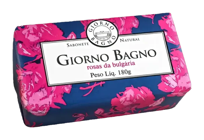 Sabonete Natural em Barra Giorno Bagno Rosas da Bulgária 180g