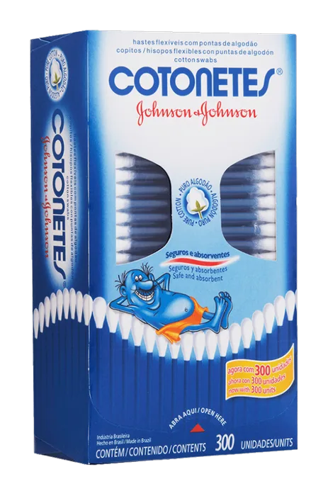 Hastes Flexíveis Johnson e Johnson C/300 Unidades