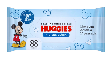 Toalha Umedecida Huggies Disney C/88 Unidades