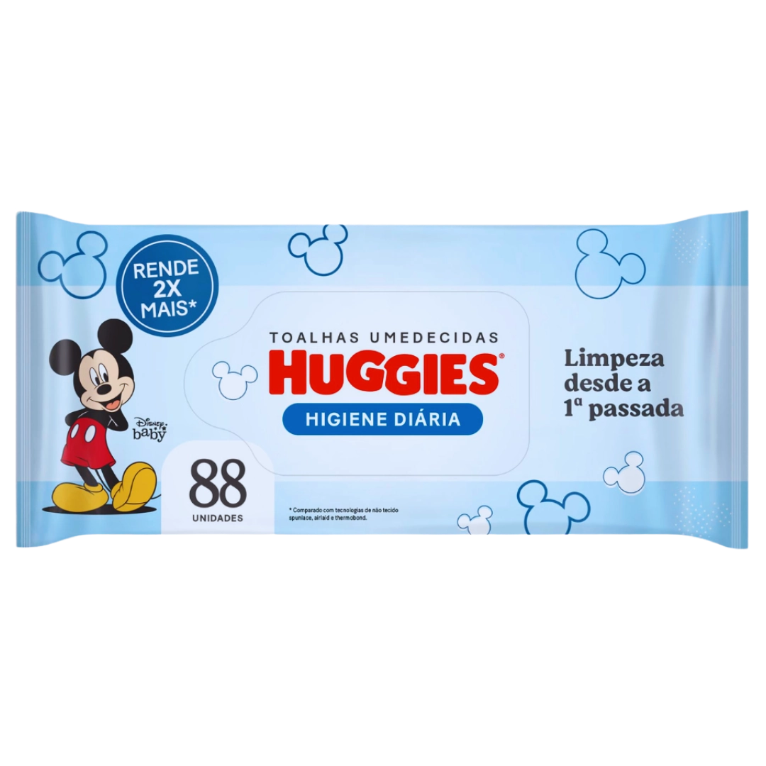 Toalha Umedecida Huggies Disney C/88 Unidades