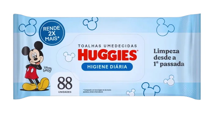 Toalha Umedecida Huggies Disney C/88 Unidades