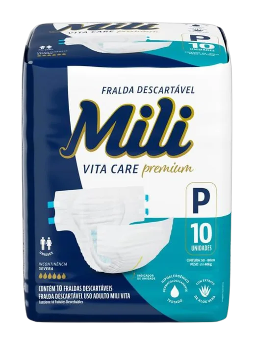 Fralda Mili Vita Care Premium P C/10 Unidades
