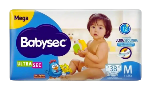 Fralda BabySec Ultrasec Mega