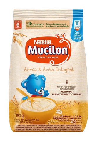 Mucilon Arroz & Aveia Nestlé Sache de 180gr