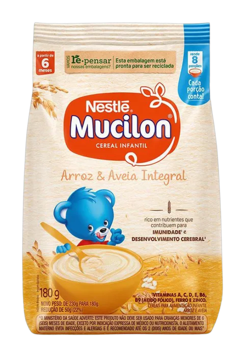 Mucilon Arroz & Aveia Nestlé Sache de 180gr