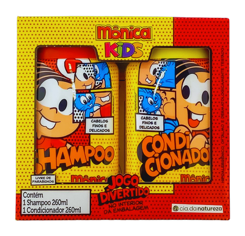 Kit Mônica Kids Cabelos Finos e Delicados Cia da Natureza