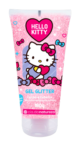 Gel Glitter Hello Kitty 180g Cia da Natureza