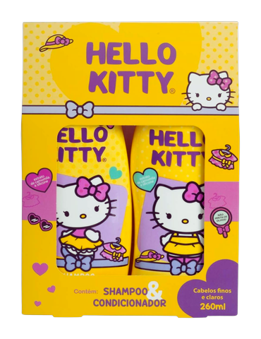 Kit Hello Kitty Shampoo e Condicionador Cia da Natureza