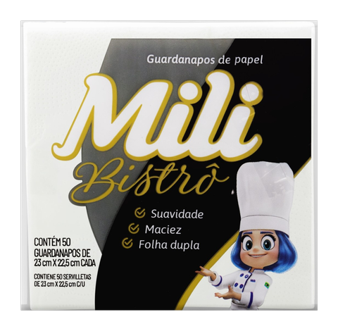 Guardanapos de Papel Mili Bistrô C/50