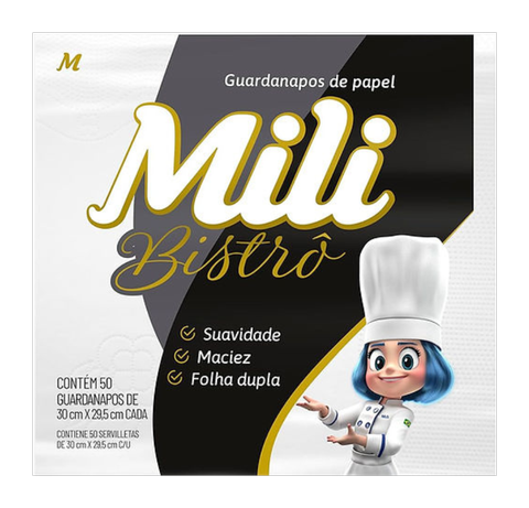 Guardanapos de Papel Mili Bistrô C/50