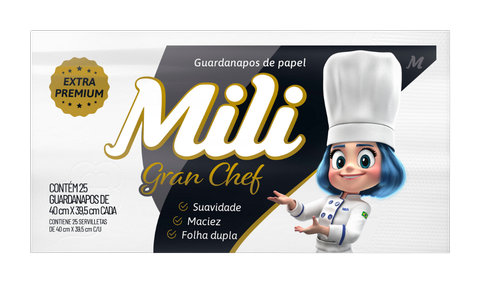 Guardanapos de Papel Mili Bistrô C/50