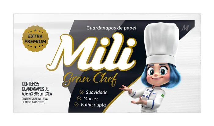 Guardanapos de Papel Mili Bistrô C/50