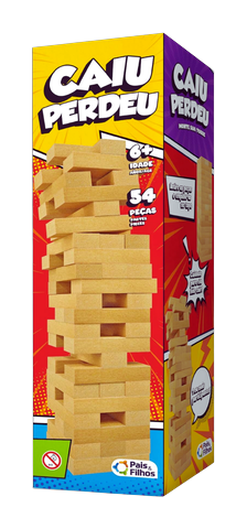 Jogo Caiu Perdeu C/54 Peças Pais & Filhos