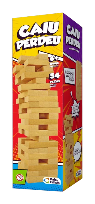 Jogo Caiu Perdeu C/54 Peças Pais & Filhos