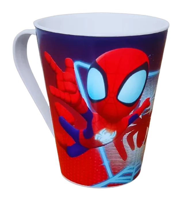 Copo Plástico Plasútil Homem Aranha 360ml