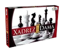 Jogo de Xadrez & Dama C/56 Peças Pais & Filhos