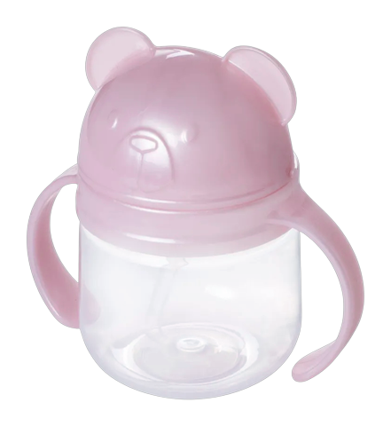 Copo de Treinamento Rosa Plasútil +6m 260ml