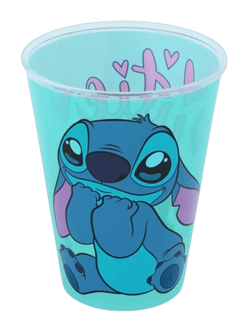 Copo Plástico Plasútil Stitch 280ml