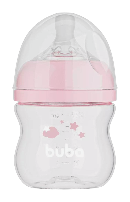 Mamadeira Buba Easy Flow Rosa +0m 120ml