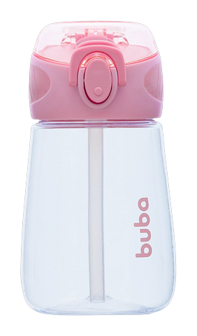 Garrafinha Tritan Buba Rosa +12m 300ml