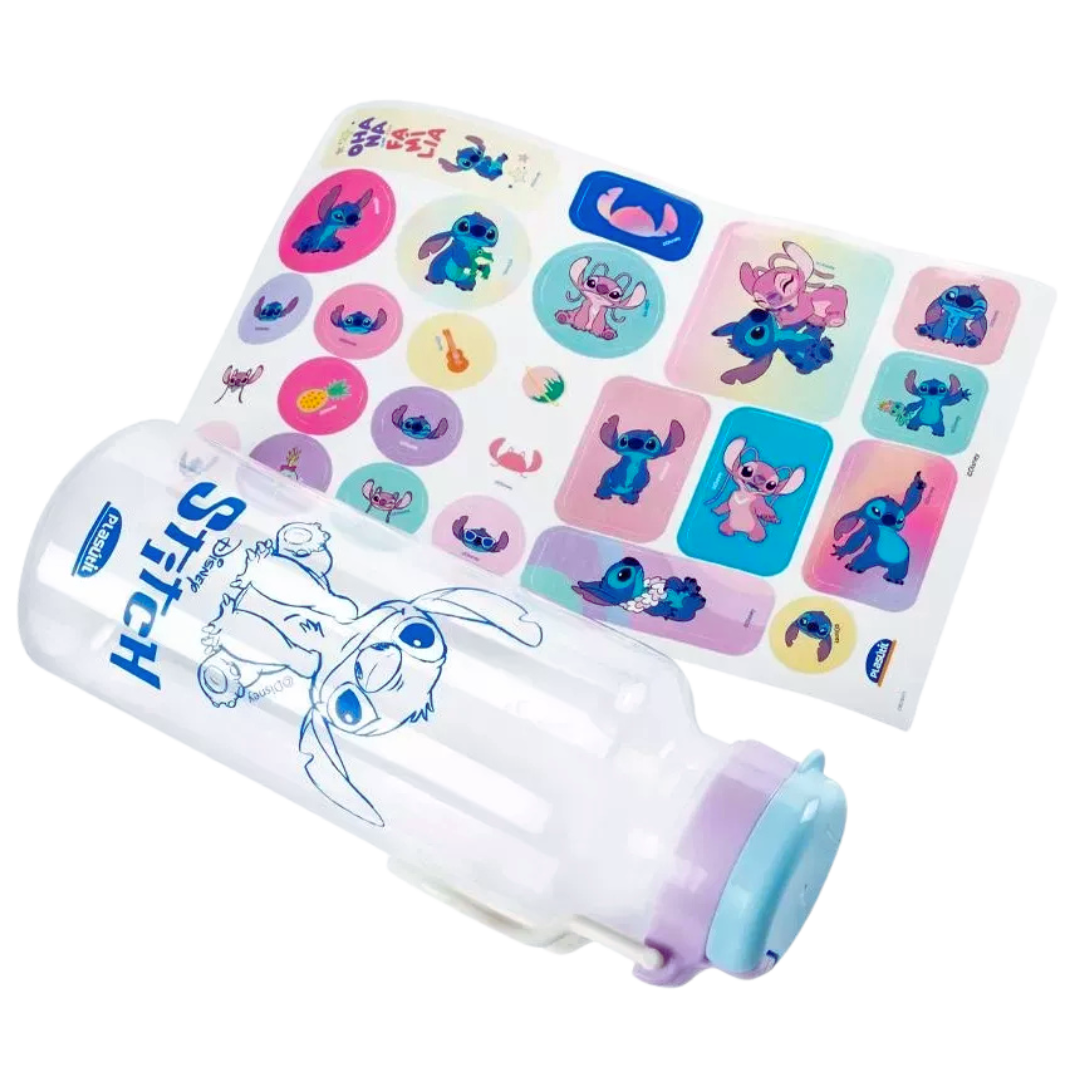 Garrafinha Plasútil Stitch 600ml