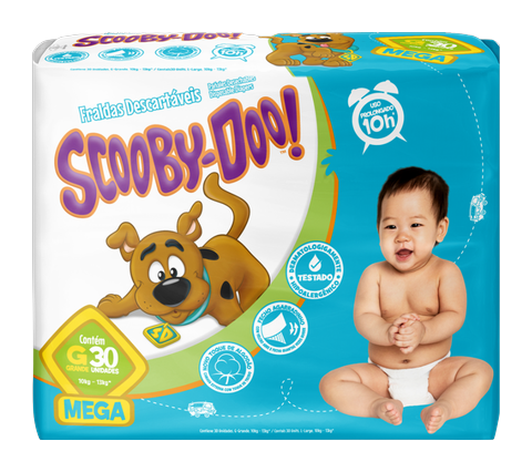 Fralda Baby Scooby Doo Mega