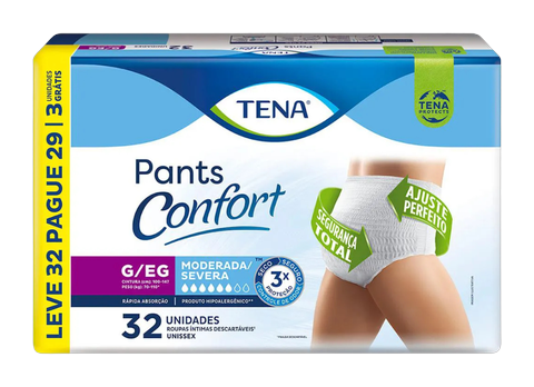 Roupa Íntima Tena Pants Confort Leve 32 Pague29