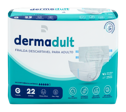 Fralda Adulto Dermadult Incontinência Intensa