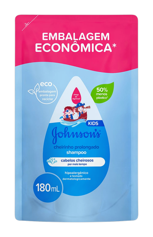 Shampoo Johnsons Baby Cheirinho Prolongado Refil 180ml