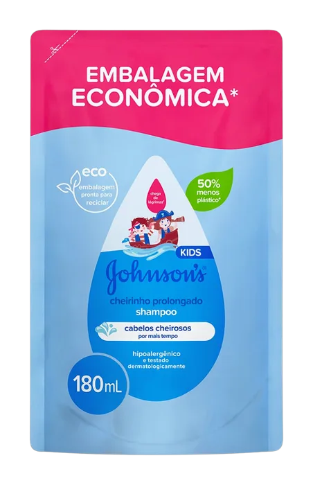 Shampoo Johnsons Baby Cheirinho Prolongado Refil 180ml