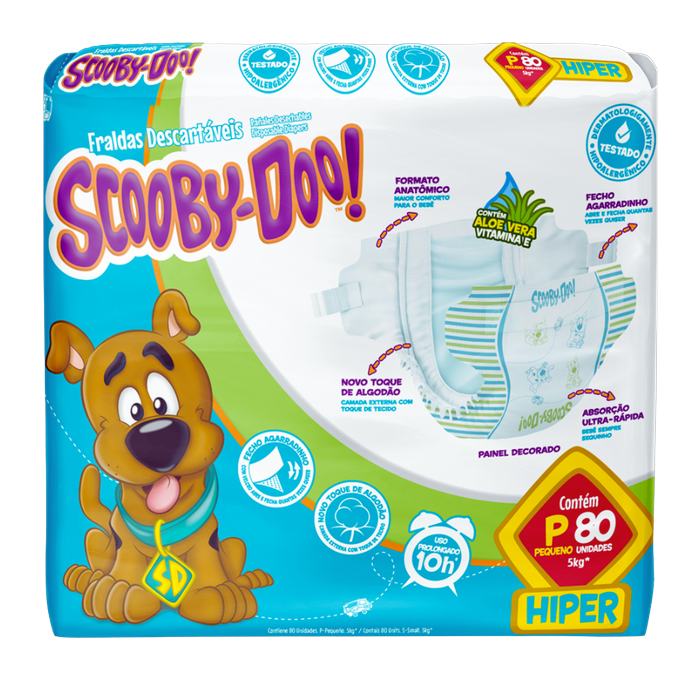 Fralda Baby Scooby Doo Hiper