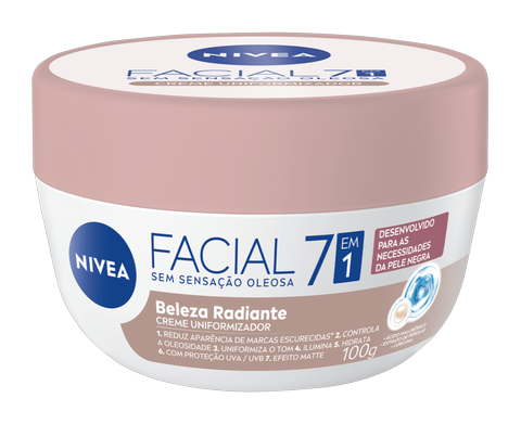 Creme Facial Beleza Radiante 7 em 1 Nivea 100gr