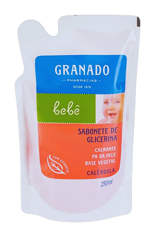Sabonete Liquido Granado Bebê Camomila Refil 250ml