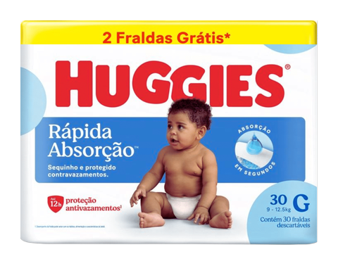 Fralda Huggies Rápida Absorção