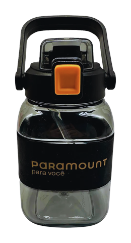 Garrafa de Policarbonato Preta 1000ml Paramount