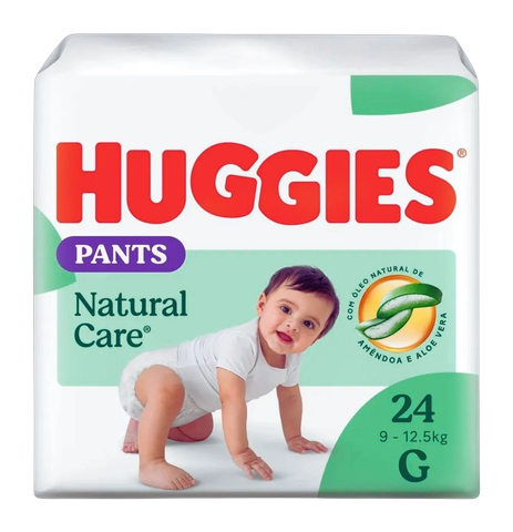 Fralda Huggies Natural Care Pants Mega