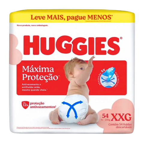 Fralda Huggies Supreme Care Hiper LV+PG-