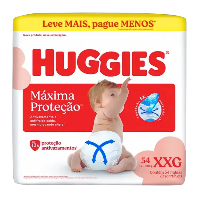 Fralda Huggies Supreme Care Hiper LV+PG-