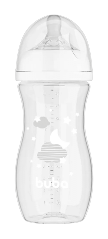 Mamadeira Buba Easy Flow Branca +4m 330ml