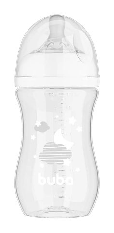 Mamadeira Buba Easy Flow Branca +2m 270ml